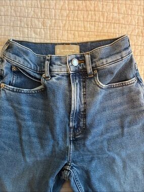 Everlane “Way-high” Jeans, 23L in Blue Wash